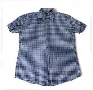 Hugo Boss Slim Fit Short Sleeve Button-Down Shirt, Blue